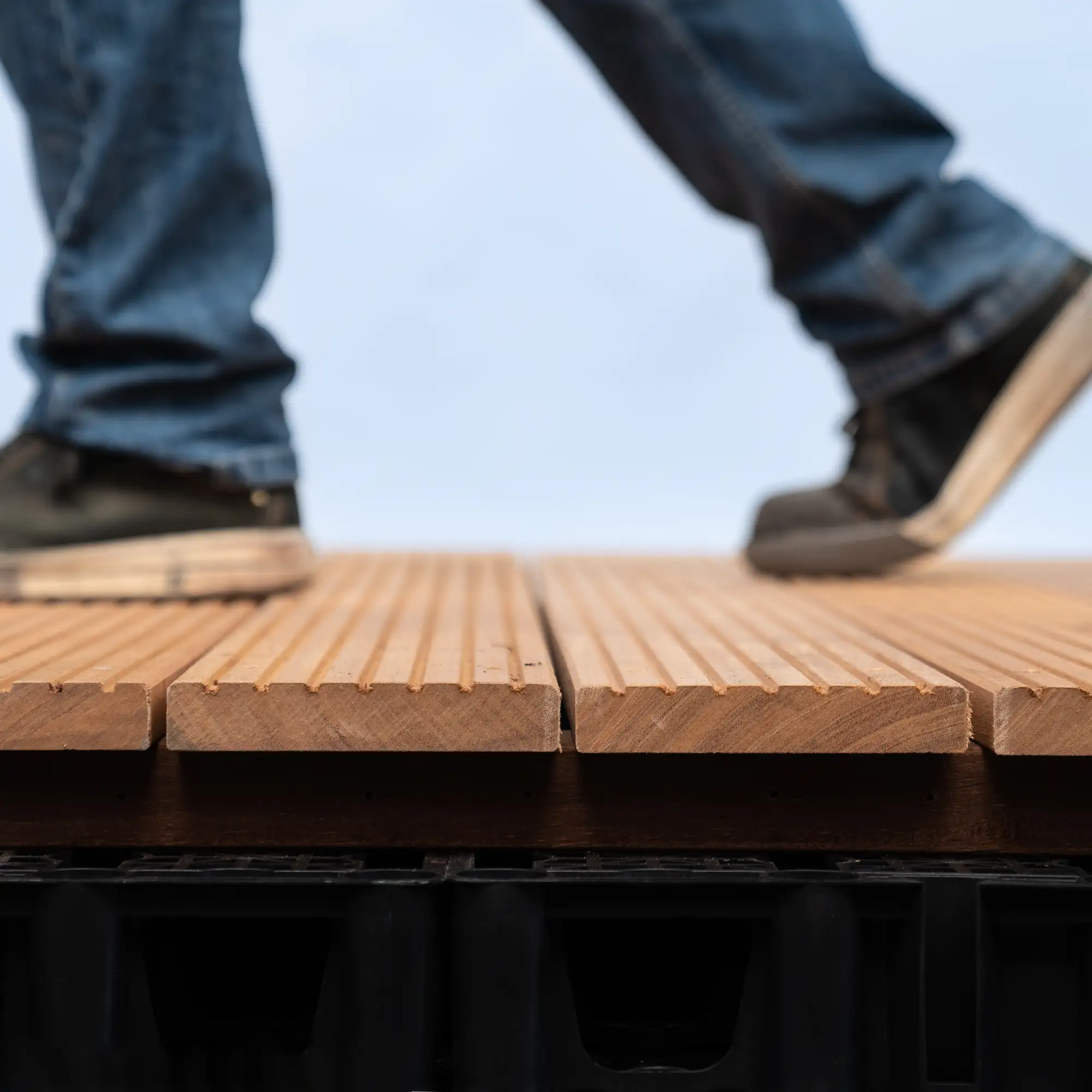 waterbergend dakterras vlonder hardhout