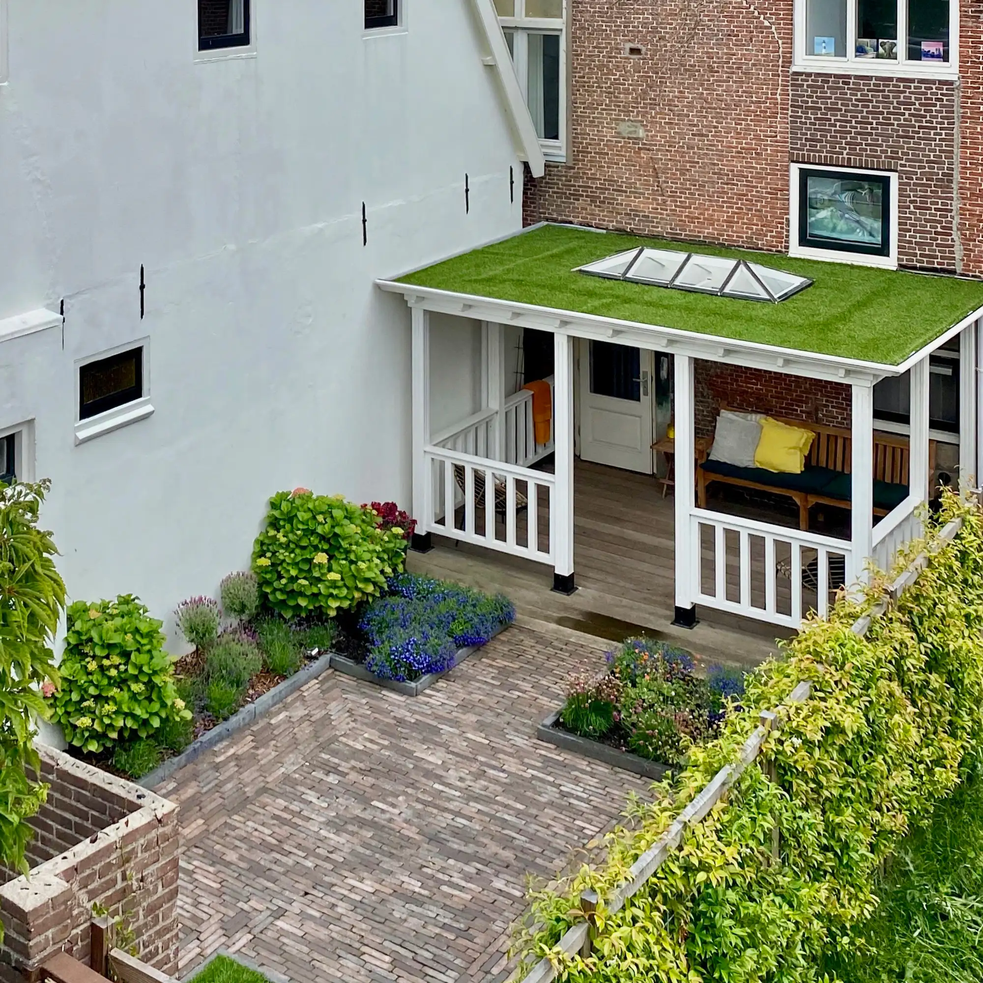 tuinfundering (infiltratie) vlonder hout luxe